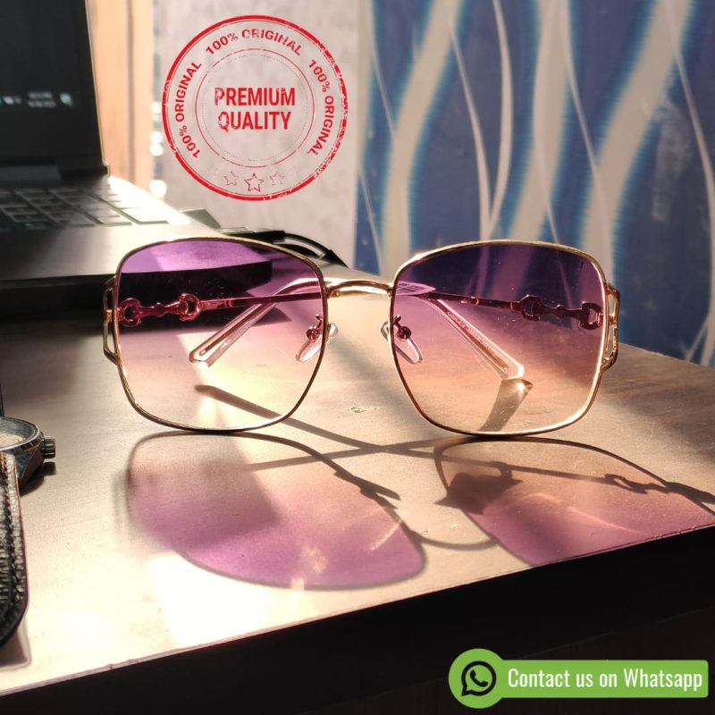 Premium metallic sunglasses for women - Image 2