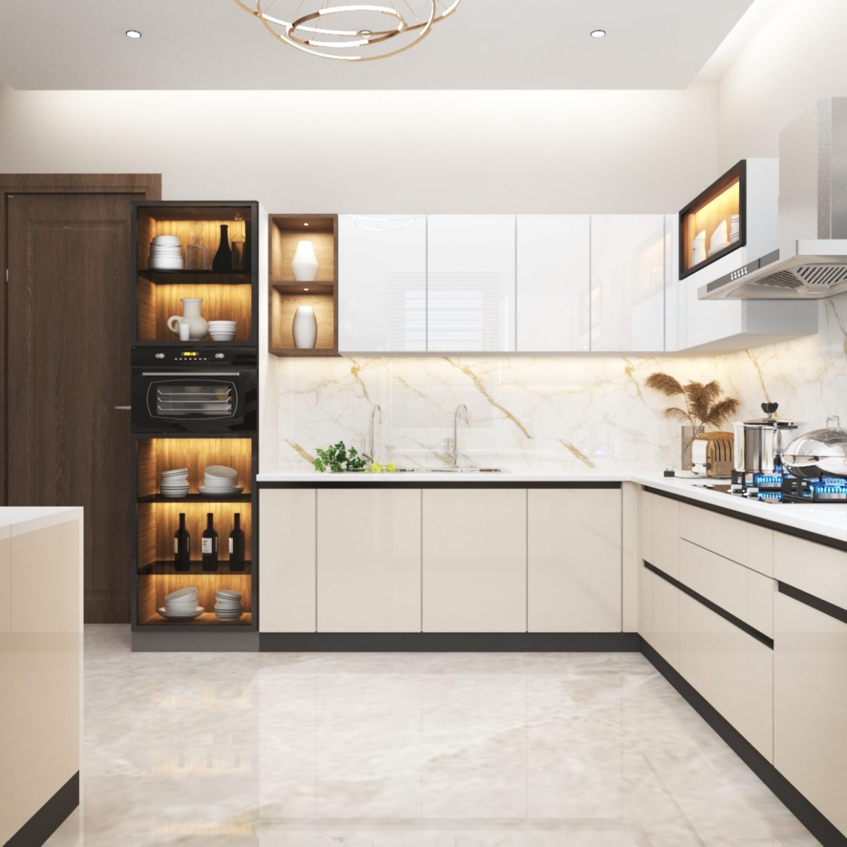 image featuring a modular kitchen